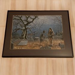Within The Wood-Grain Liquid Afterdeath, Horror, Alan Clark, LE, Signed / Framed
