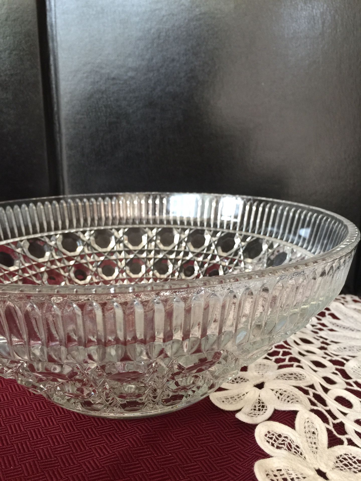 Vintage Pressed Glass Bowl