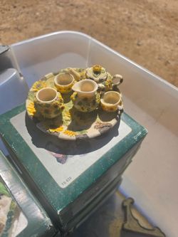 Miniature Tea Set on Tray