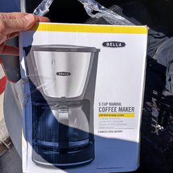 Bella 5 Cup Stainless Steel Coffee Maker Inbox