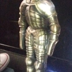 Mid Century Roman Statue with fireplace tools