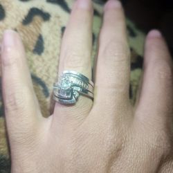 Diamond Ring White Gold Size 5