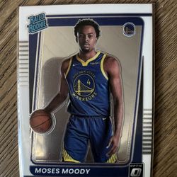 2021-22 Panini Donruss Optic-Rated Rookie #184 Moses Moody(RC)