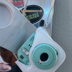 poloroid camera and case