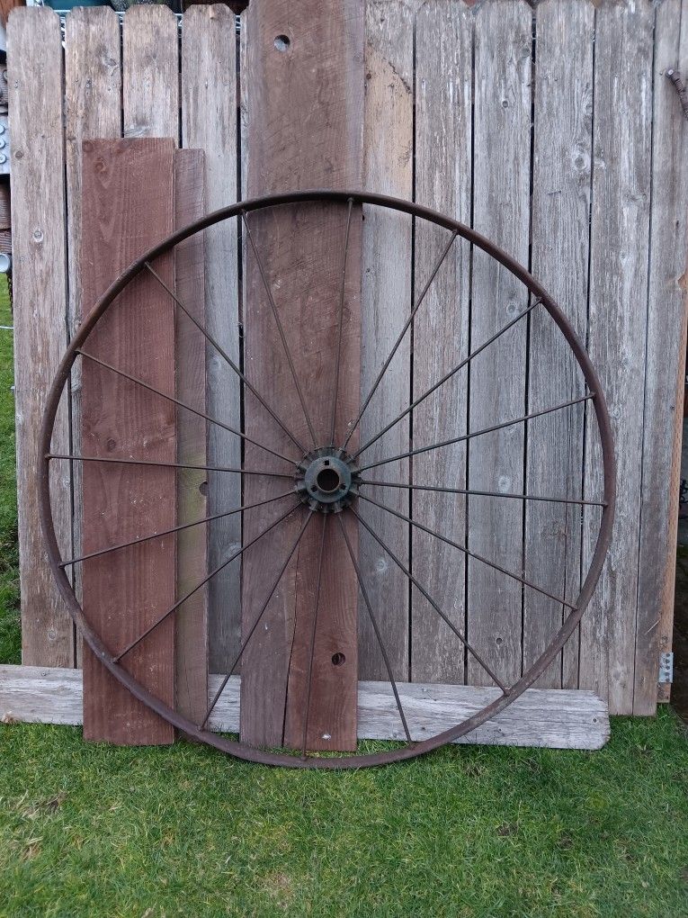 Metal Wagon Wheel