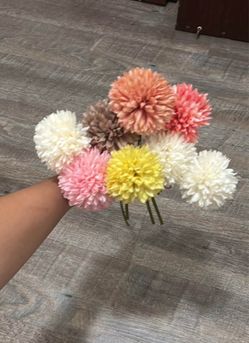Mixed Color Artificial Chrysanthemum Flowers