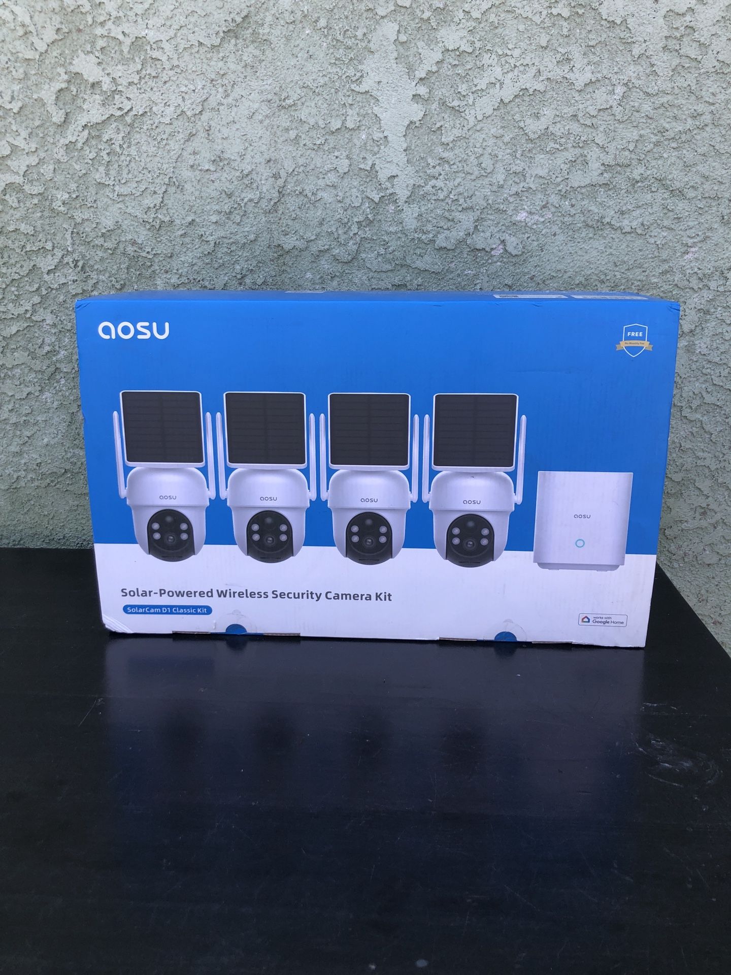 AOSU camera wireless solar panel