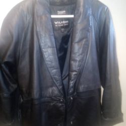 Wilson Lady Leather Jacket. Lamb Skin Size M 