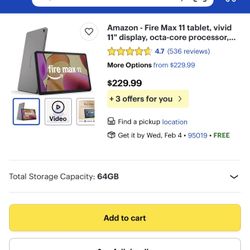 I’m Selling A Amazon Firemax 11 13 Gen Latest Model
