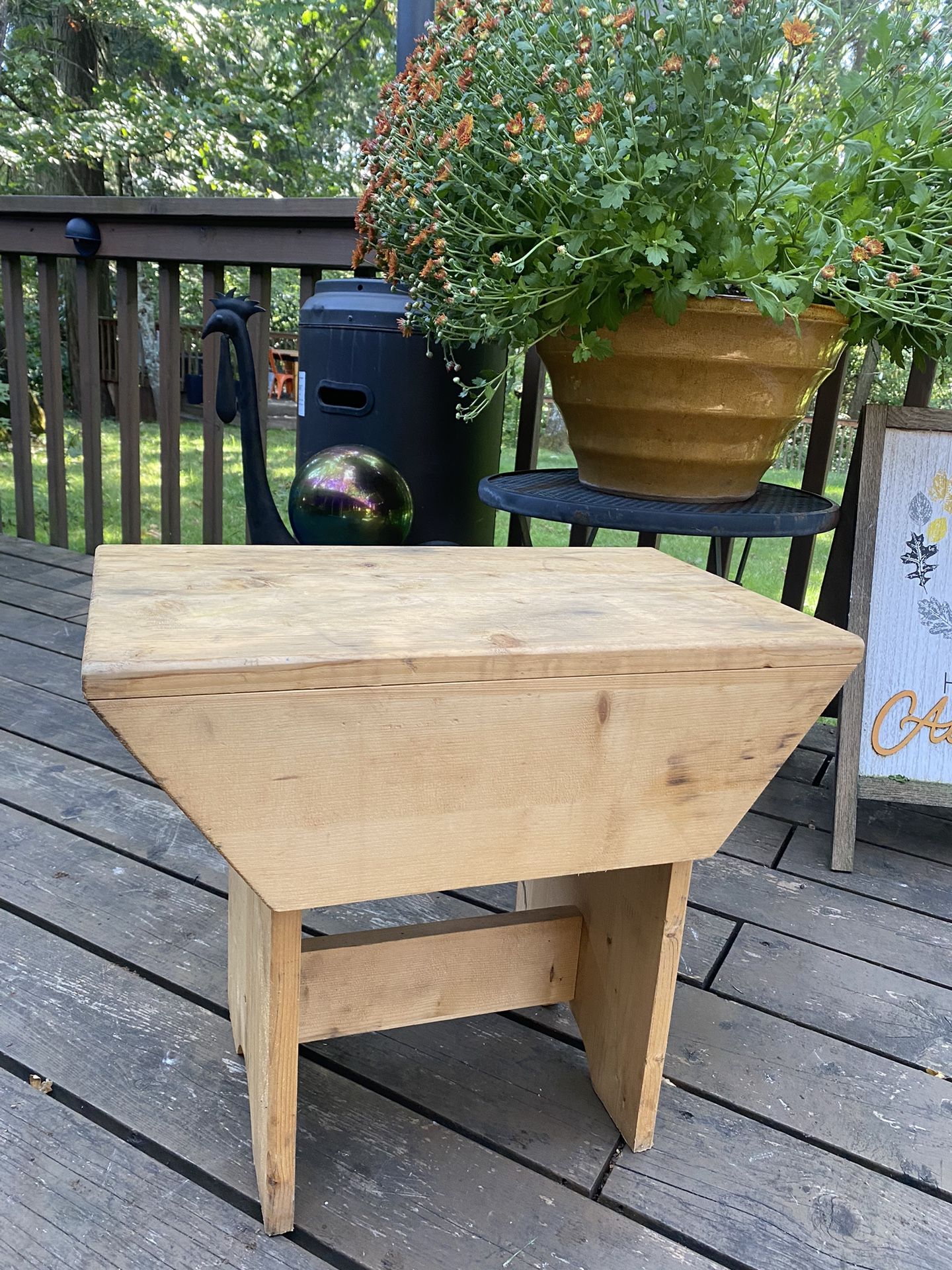 Wooden Stool Or Small Table 