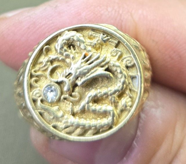 Brass Dragon Ring