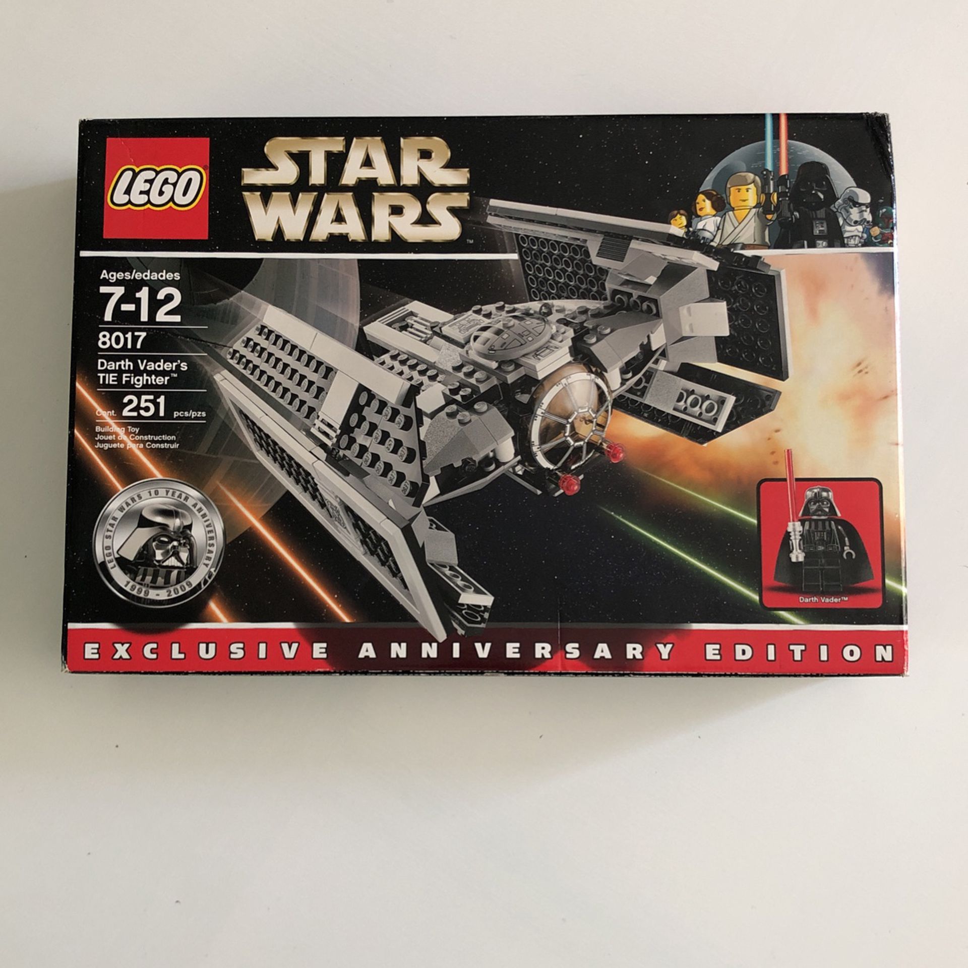 Hørehæmmet Mentor Tag væk Lego Star Wars 8017 Darth Vader's TIE Fighter. for Sale in Fontana, CA -  OfferUp