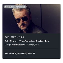 Eric Church Ticket
