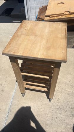 IKEA kitchen cart beach wood