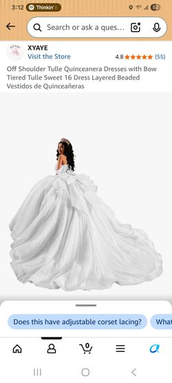 Used once quinceñera dress - size 2