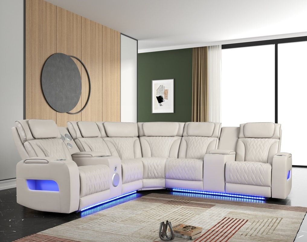 Power Reclining Livingroom Furniture Sectional Couches Sofa Furniture On Promotion