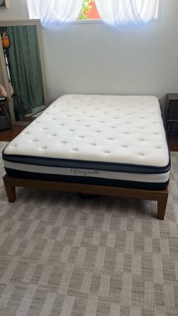 Queen Mattress + Platform Bed Frame - $125 OBO