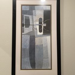 Large framed  modern abstract Art 43” X 25”