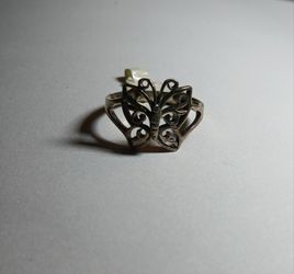 Hand Made Sterling Silver Butterfly Ring.