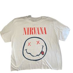 Nirvana Crop Shirt Small White