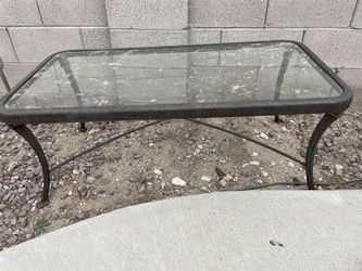 Outdoor or Indoor Glass Table