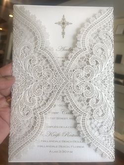 Lasercut invitations