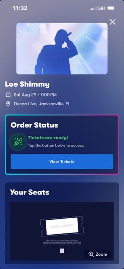 Loe Shimmy 8/29/26