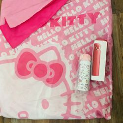 Hello Kitty New  Fancy Potable Bev.Bottle $ Sleeping Bag 