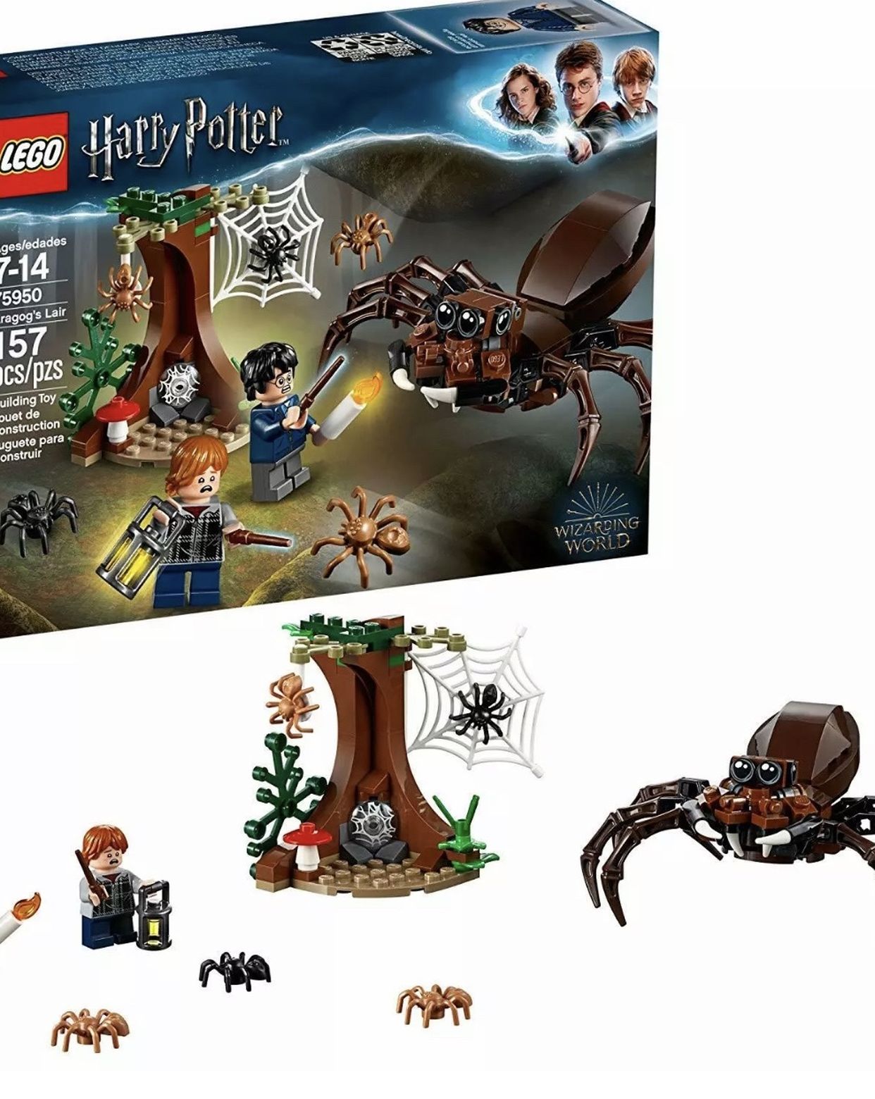 LEGO Harry Potter and The Chamber of Secrets Aragog's Lair 75950 157 PCS