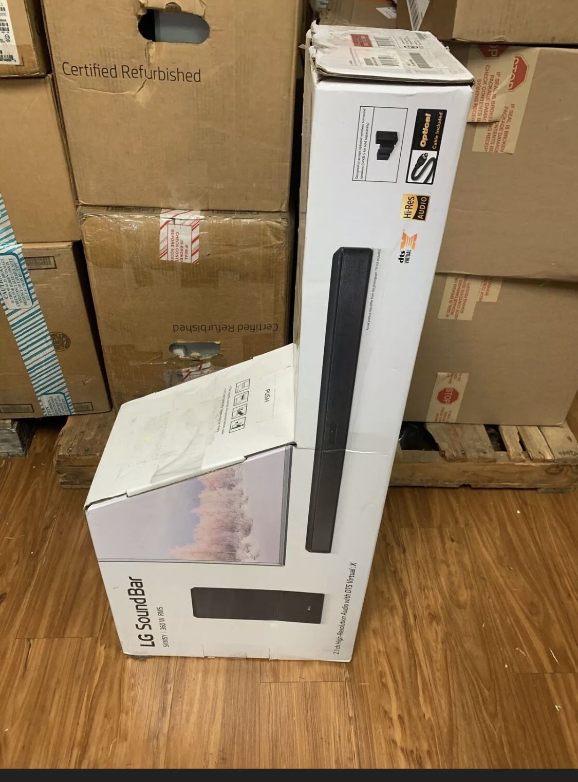 LG SH2 Sound Bar 100W Wired Subwoofer