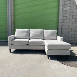 *Free Delivery* Gray Sectional Couch Sofa w/ Reversible Chaise