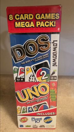 *Brand New* 8 Card Games Mega Pack Uno Dos Mad Gab