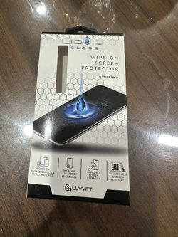 Screen Protector for All Smartphones Tablets and Watches Scratch and Shatter Resistant Wipe On Nano Protection for Up To 4 Devices - Bottle