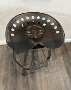 Industrial Metal Tractor Seat Bar Stool : Industrial Modern Tractor Stool, 1960s!
