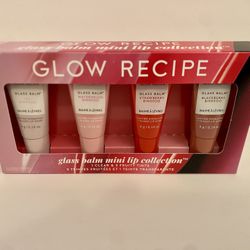 Unopened Glow Recipe Glass Balm Mini Lip Set - 4 Fruity Tints