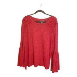 Studio by JPR Women's Red Long Sleeve Top Size Large NWT