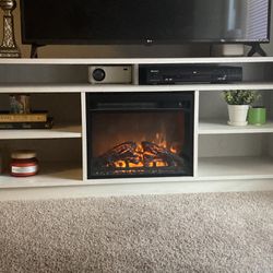 Tv Stand With Electric Fireplace Heater