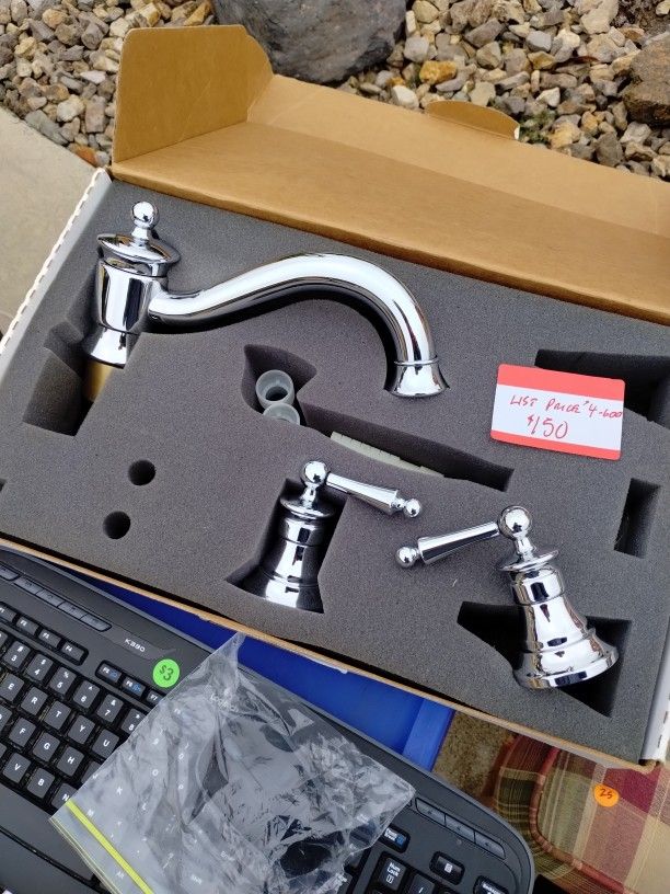 Moen Waterhill Chrome Two-Handle High Arc Roman Tub Faucet