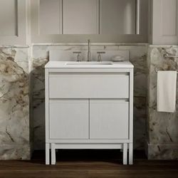 Brand New_In Box_Costco Kohler 30inch Solive Bathroom Vanity with Sink and Quartz Top_40% Off