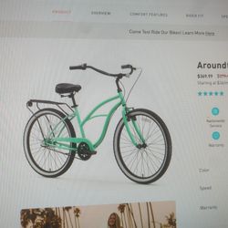 AroundtheBlock 24" Women's Cruiser Bike