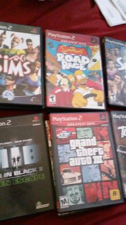 Play station 2 games $5each