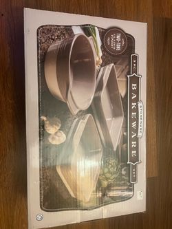 3-Piece Stoneware Bakeware Set - New in Box