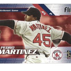 Pedro Martinez & Derek Lowe 2003 Flipp Card Boston Red Soxs