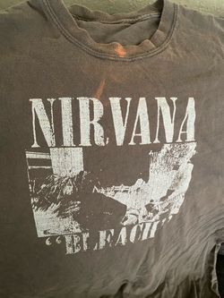 NIRVANA vintage bleach shirt xl