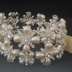 Flower Pearl Bracelet From Macy's NWT
