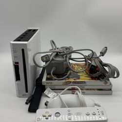 Nintendo RVL-101 Wii White Console Harry Potter Lego Bundle - All Tested Works