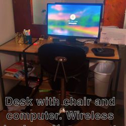 Desk, Computer Wireless Keyboard/mouse
