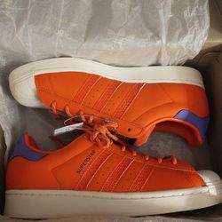 Adidas Superstar Orange/Purple Size 10 Mens