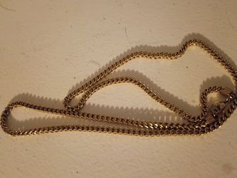 Gold-Tone Cuban Link Chain Necklace