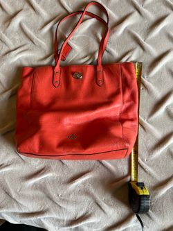 Coach - pebbled leather shoulder tote/purse